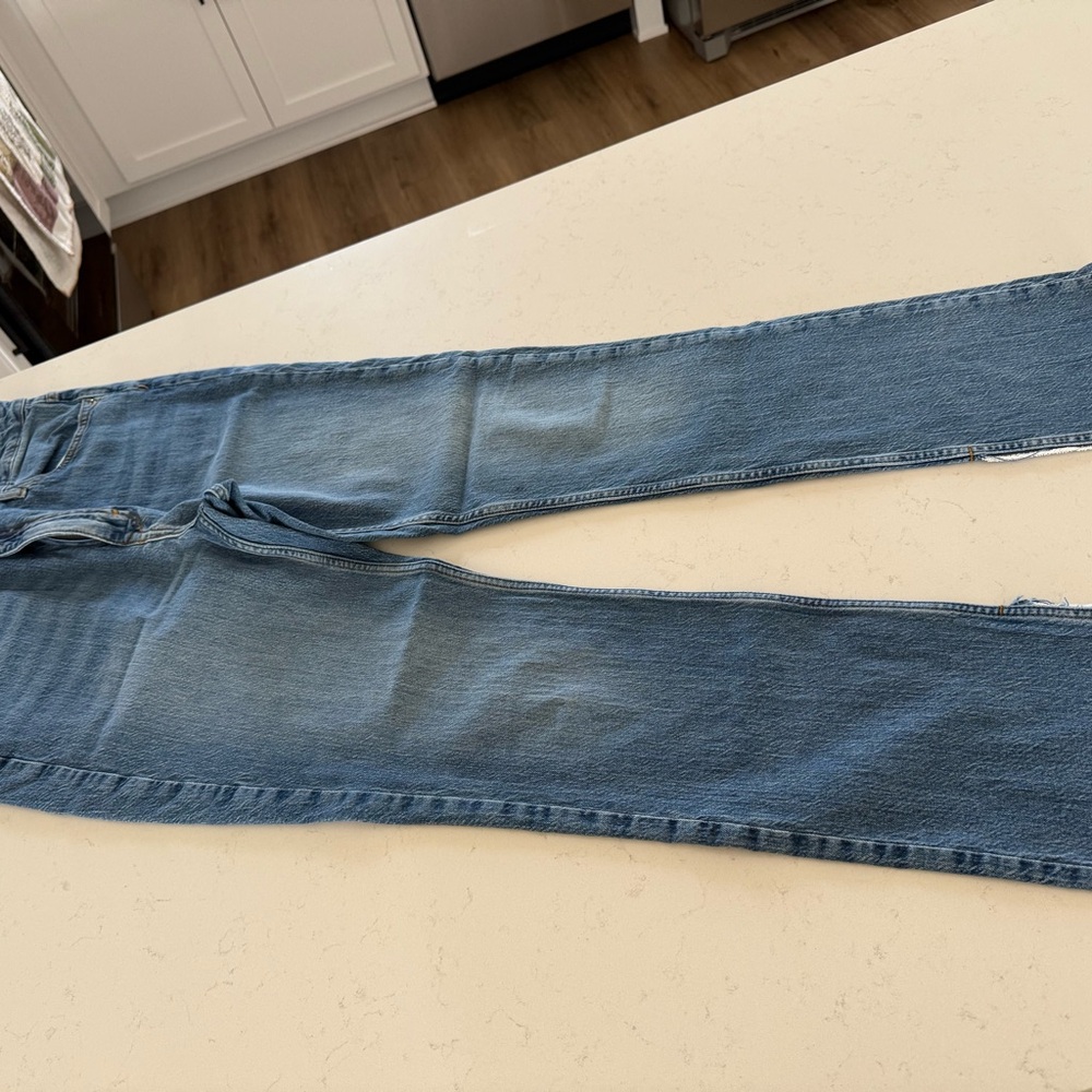 Zara Light Blue Denim Pants